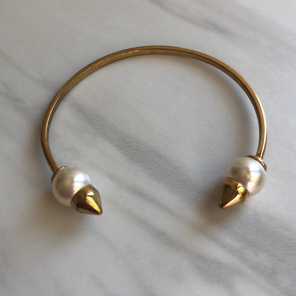 Pearl Spike Cuff